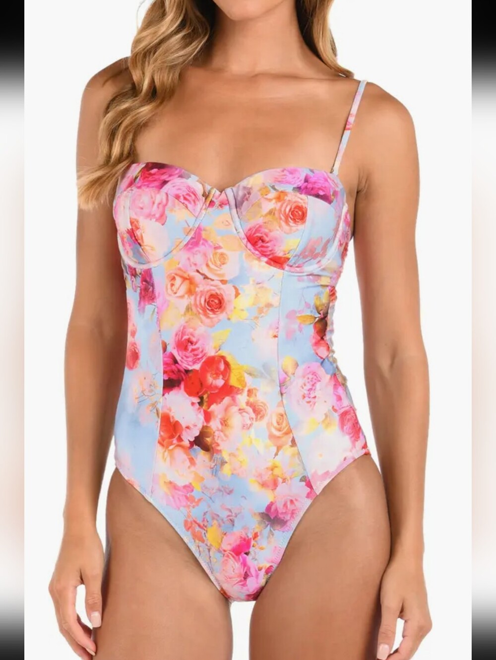 { L'Anlgence} NEW Amie Soft Cloud Bandeau One-Piece Swimsuit